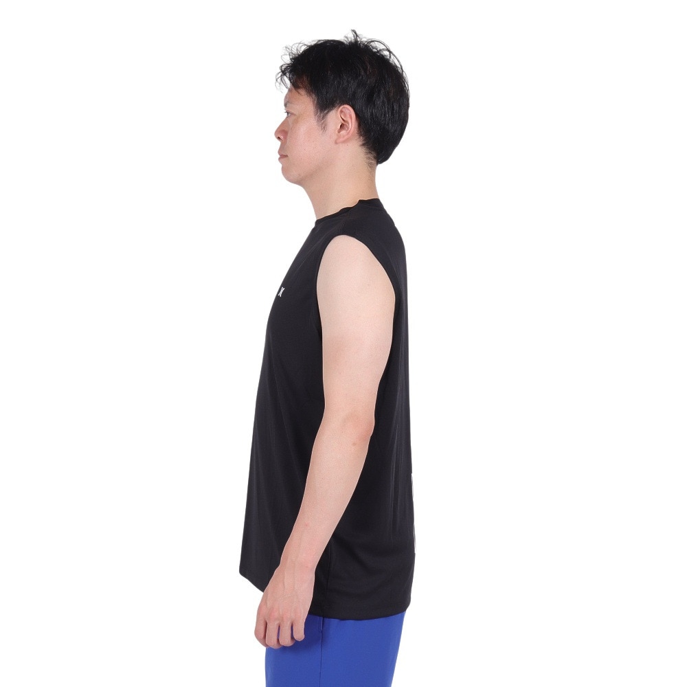 ハーレー（HURLEY）（メンズ）ラッシュガード バックプリント ワンアンドオンリー タンクトップ 水陸両用 23S01MRG01-BLK
