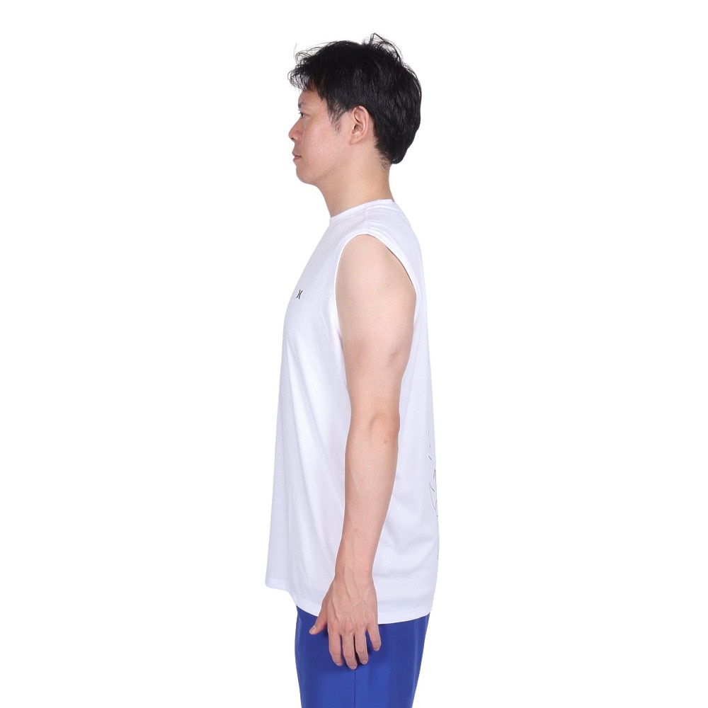 ハーレー（HURLEY）（メンズ）ラッシュガード バックプリント ワンアンドオンリー タンクトップ 水陸両用 23S01MRG01-WHT
