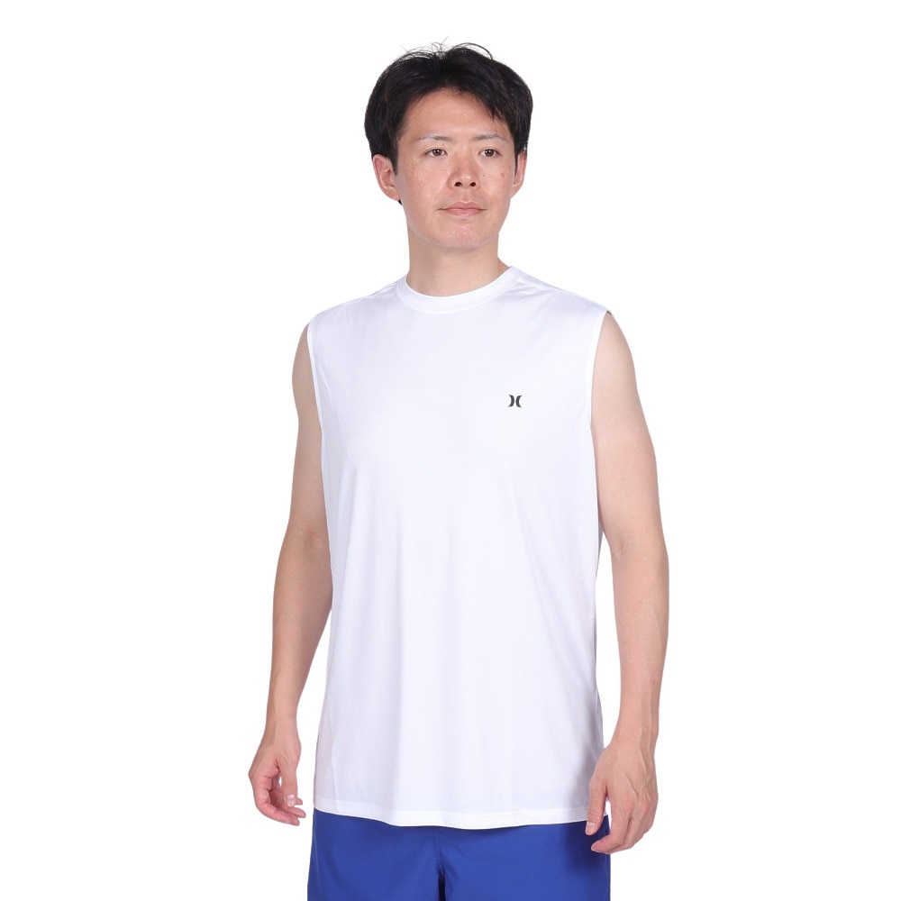 ハーレー（HURLEY）（メンズ）ラッシュガード バックプリント ワンアンドオンリー タンクトップ 水陸両用 23S01MRG01-WHT