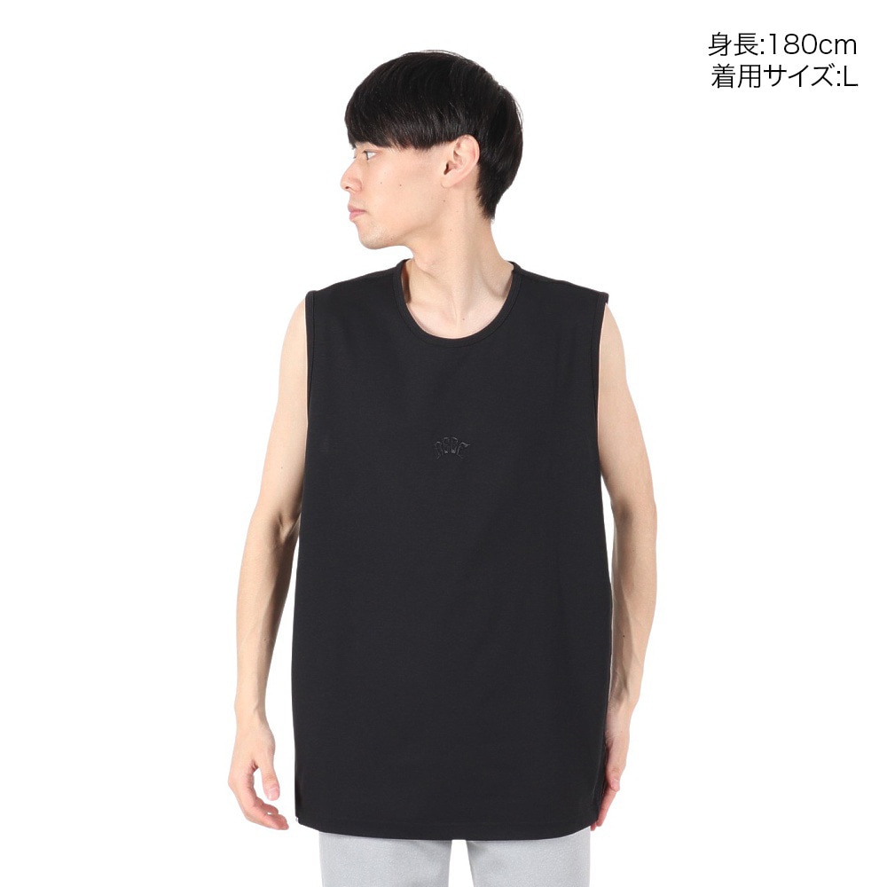リーフ（REEF）（メンズ）ラッシュガード ロゴ タンクトップ RFTTM2522-BLK