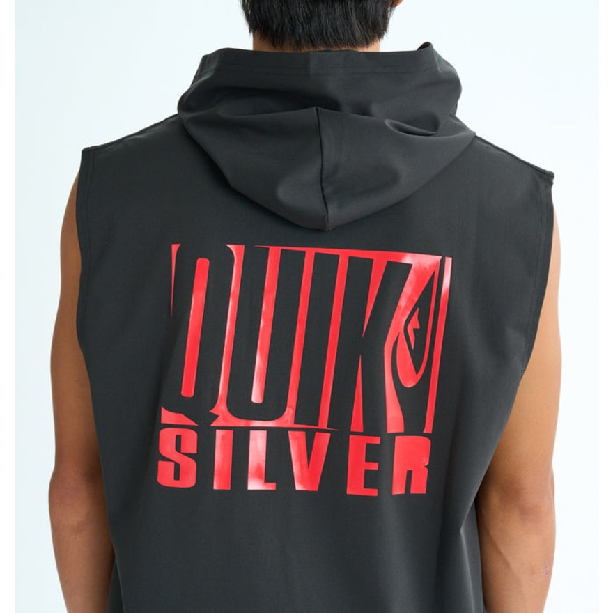 クイックシルバー（Quiksilver）（メンズ）ラッシュガード DROP BOX フード ノースリーブ 25SUQLY252003BLK