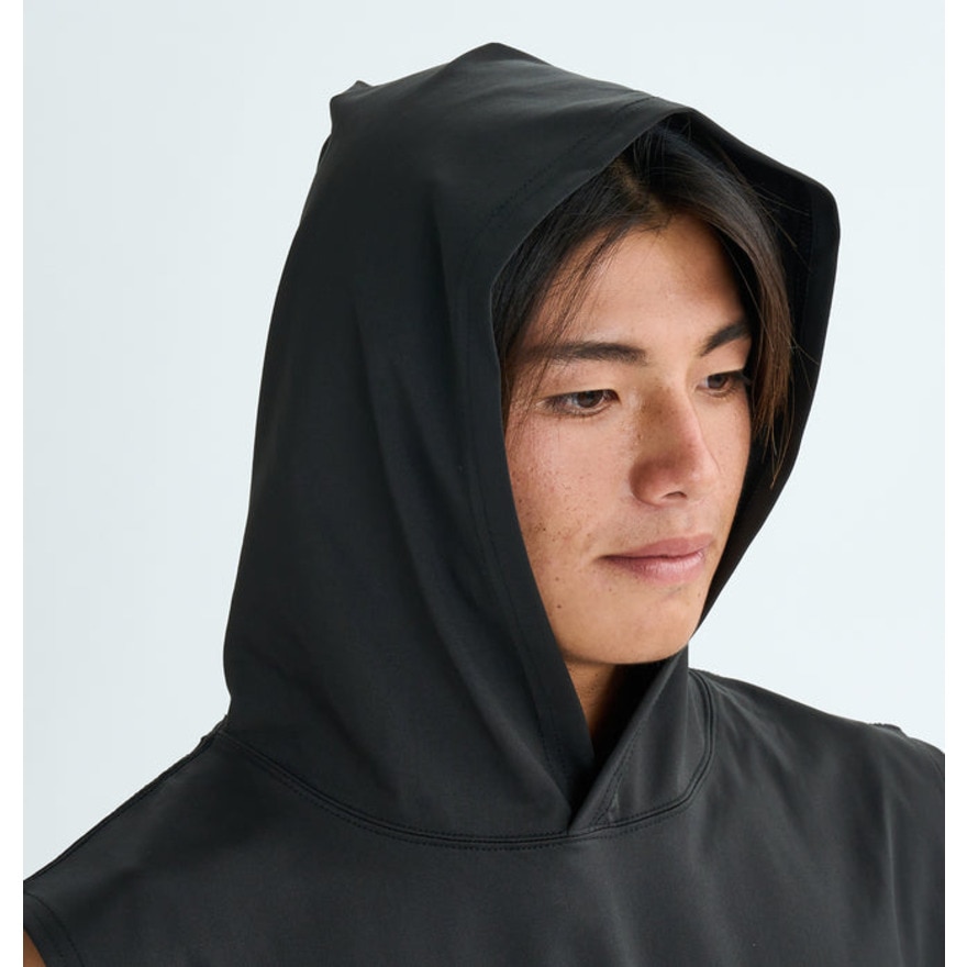 クイックシルバー（Quiksilver）（メンズ）ラッシュガード DROP BOX フード ノースリーブ 25SUQLY252003BLK