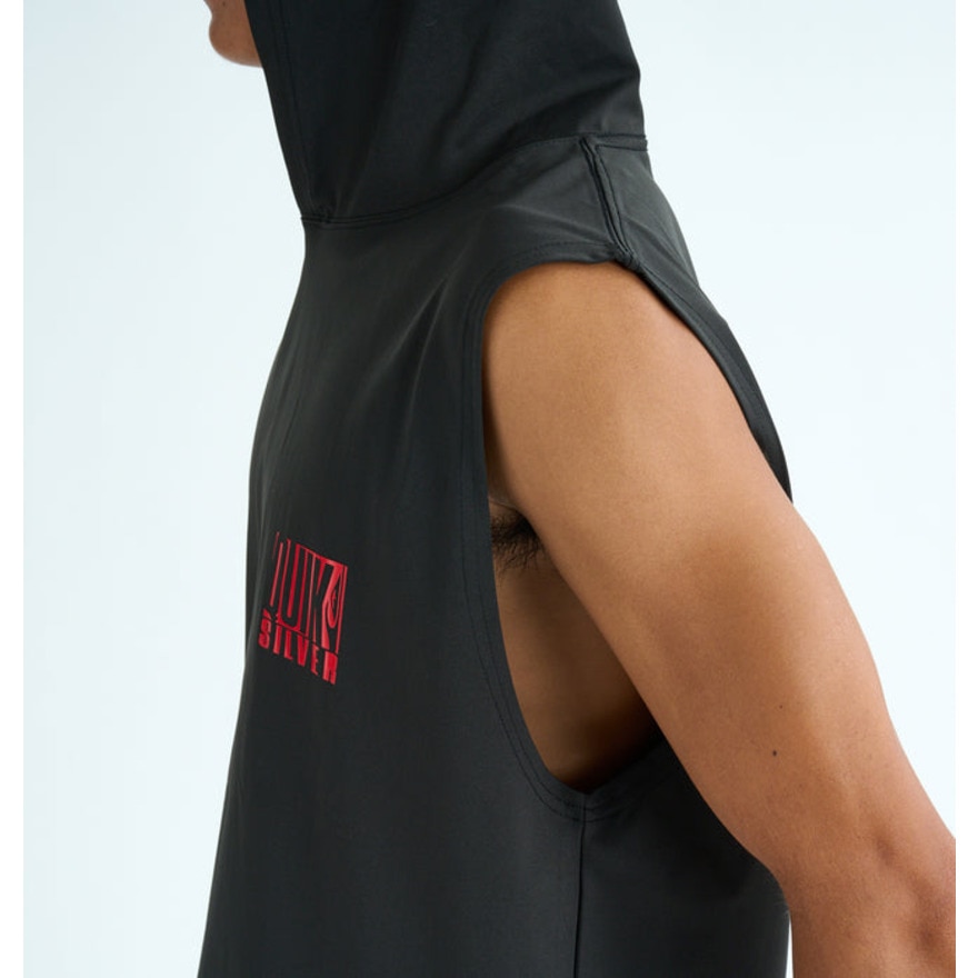 クイックシルバー（Quiksilver）（メンズ）ラッシュガード DROP BOX フード ノースリーブ 25SUQLY252003BLK