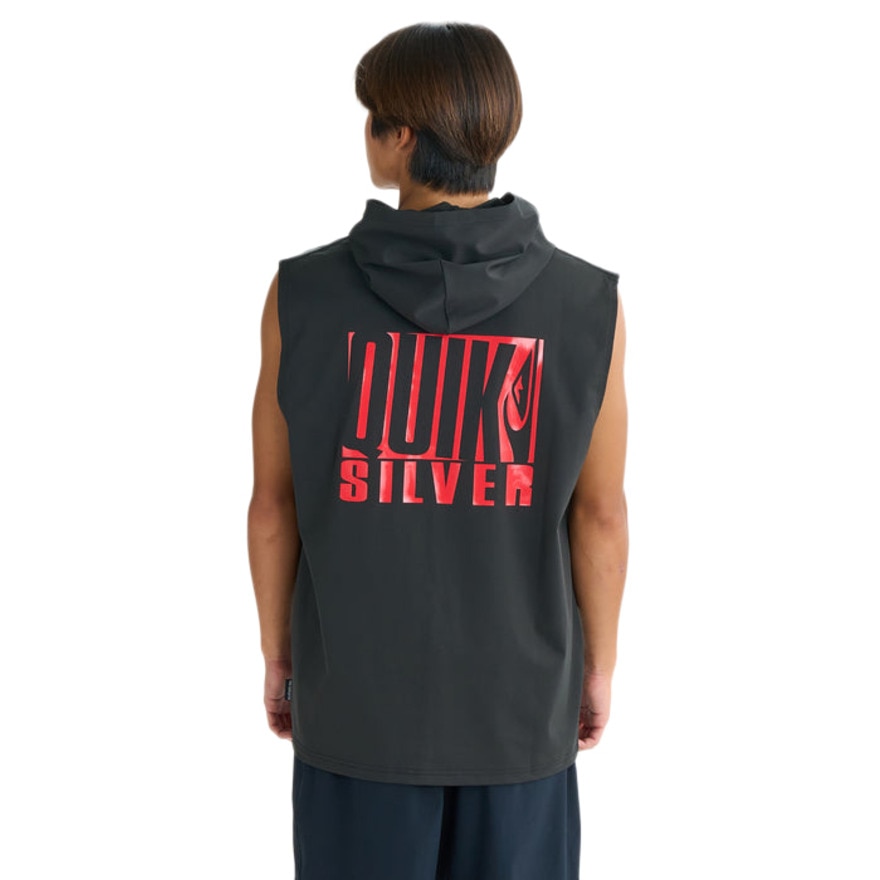 クイックシルバー（Quiksilver）（メンズ）ラッシュガード DROP BOX フード ノースリーブ 25SUQLY252003BLK