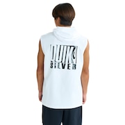 (メンズ)ラッシュガード DROP BOX フード ノースリーブ 25SUQLY252003WHT