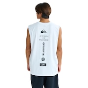 (メンズ)ラッシュガード VERTICAL LOGO ノースリーブシャツ 25SUQLY252017WHT