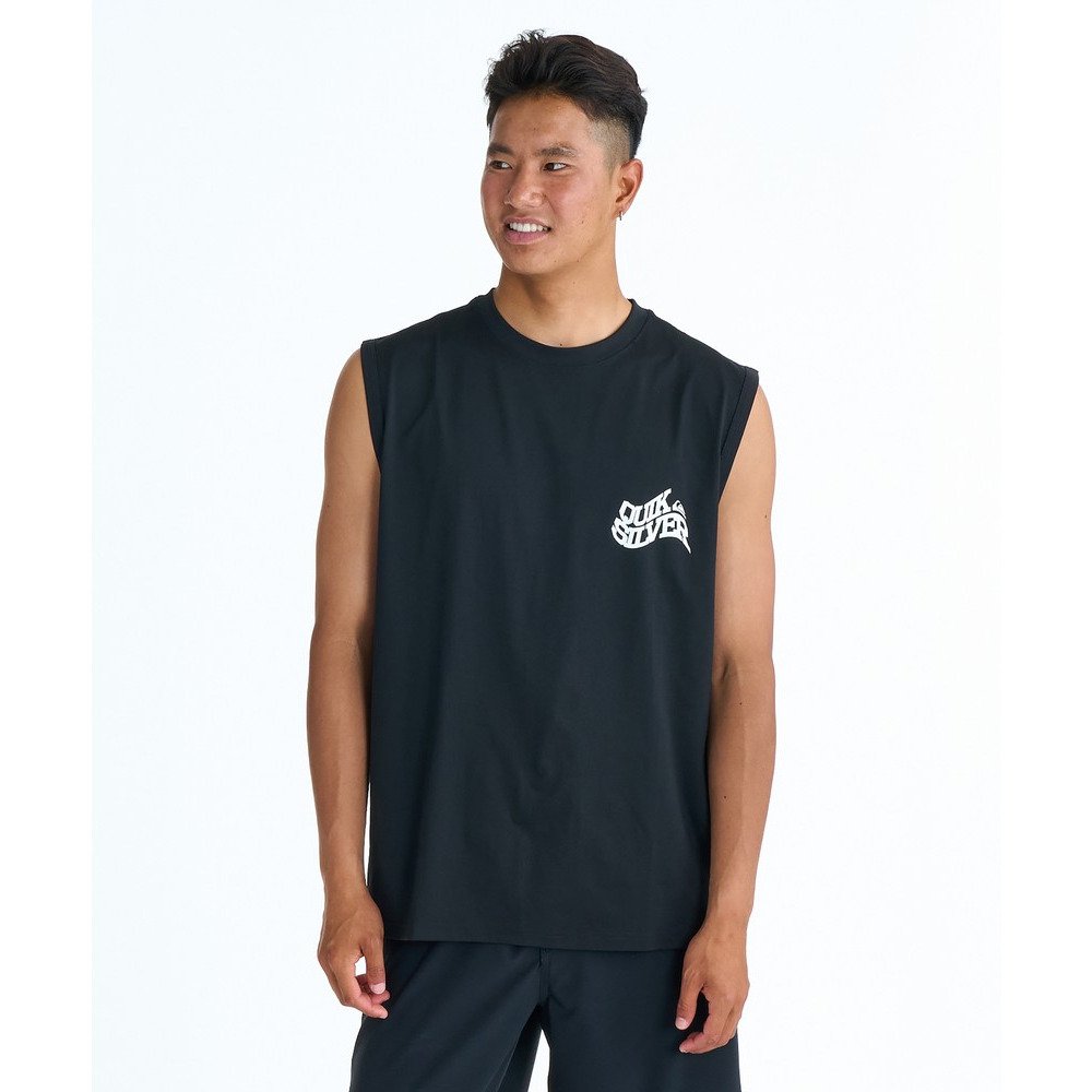 クイックシルバー（Quiksilver）（メンズ）ラッシュガード BEND LOGO サーフタンクトップ 速乾 26SPQLY261026BLK1
