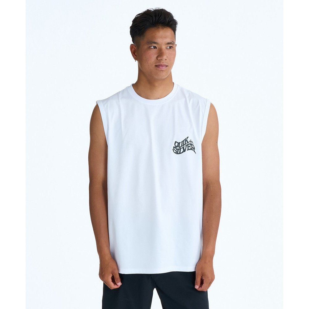 クイックシルバー（Quiksilver）（メンズ）ラッシュガード BEND LOGO サーフタンクトップ 速乾 26SPQLY261026WHT