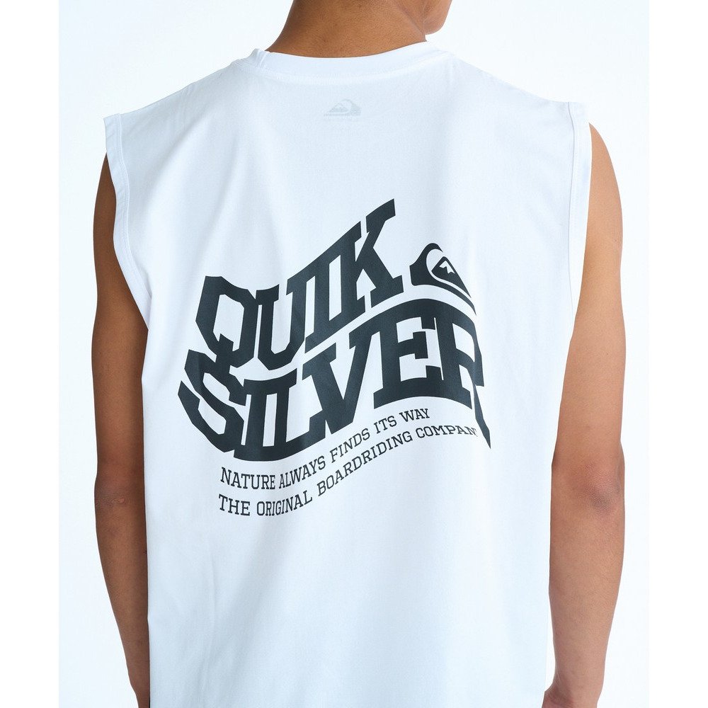 クイックシルバー（Quiksilver）（メンズ）ラッシュガード BEND LOGO サーフタンクトップ 速乾 26SPQLY261026WHT