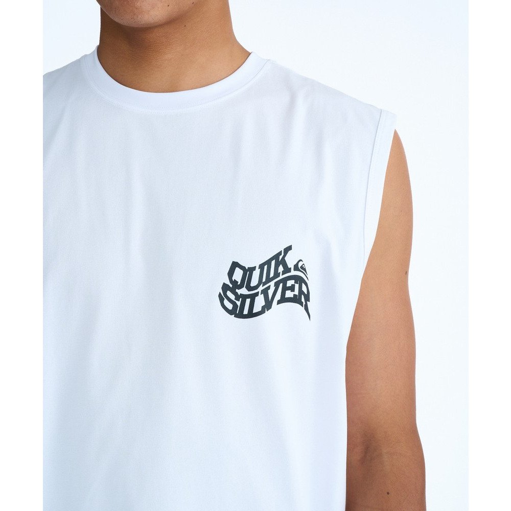 クイックシルバー（Quiksilver）（メンズ）ラッシュガード BEND LOGO サーフタンクトップ 速乾 26SPQLY261026WHT