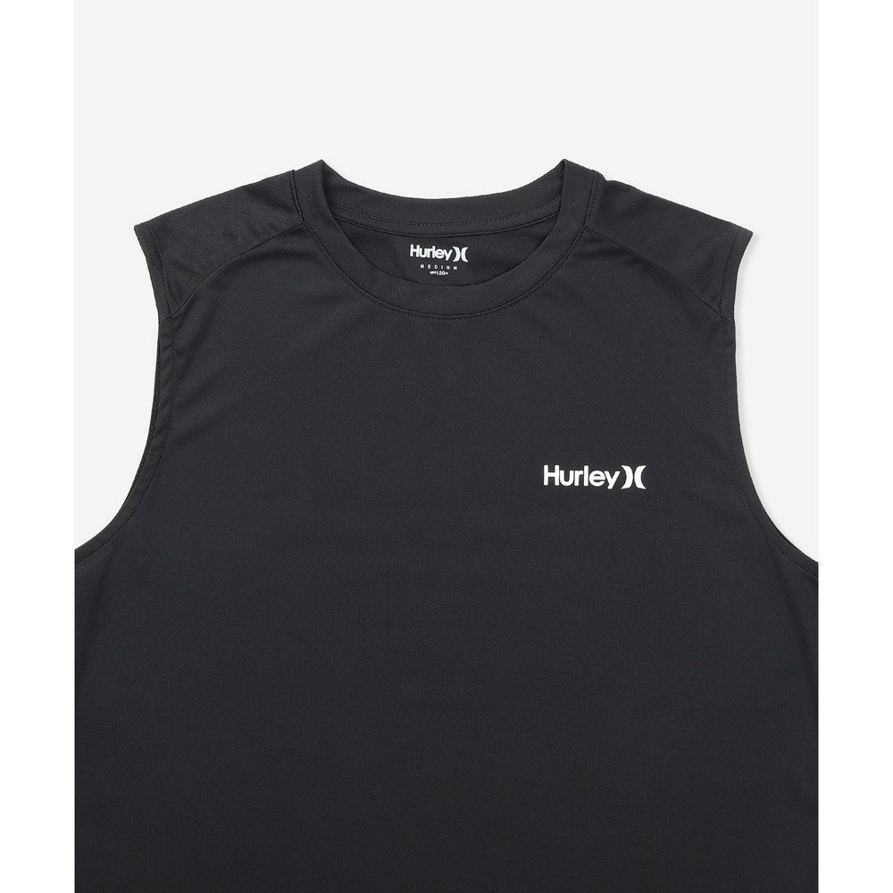 ハーレー（HURLEY）（メンズ）ラッシュガード ラッシュ アーチロゴ スリーブレス MSRG261056-WHT