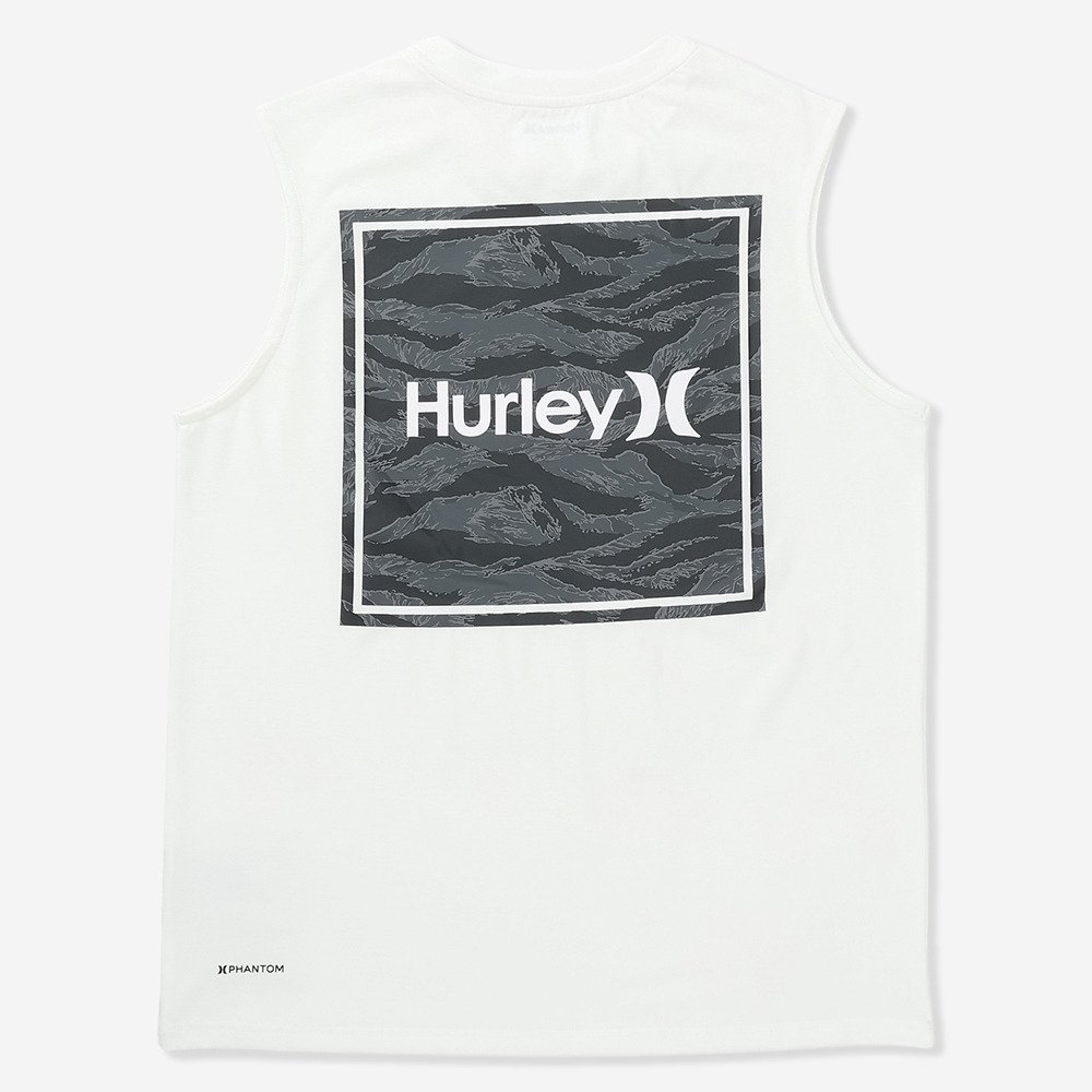 ハーレー（HURLEY）（メンズ）タンクトップ ラッシュガード ファントム スクエアロゴ スリーブレス MUSL251082-WLC