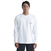(メンズ)ラッシュガード 長袖 ロンT UVカット SHADOW KNOCK 24SP QLY241034 WHT