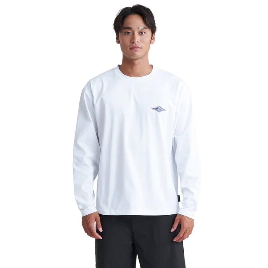 クイックシルバー（Quiksilver）（メンズ）ラッシュガード 長袖 ロングスリーブ UVカット UPF50+ 速乾 VD OUT OF SIGHT SS 24SUQLY242033WHT