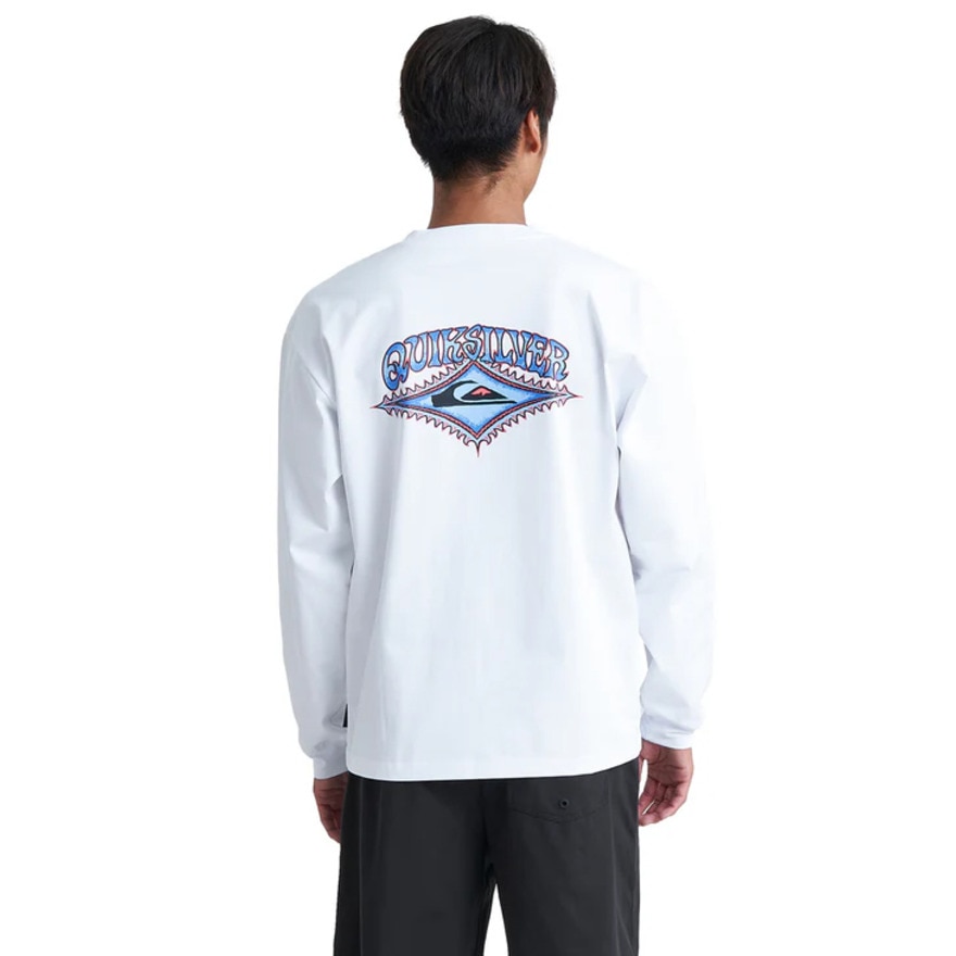 クイックシルバー（Quiksilver）（メンズ）ラッシュガード 長袖 ロングスリーブ UVカット UPF50+ 速乾 VD OUT OF SIGHT SS 24SUQLY242033WHT