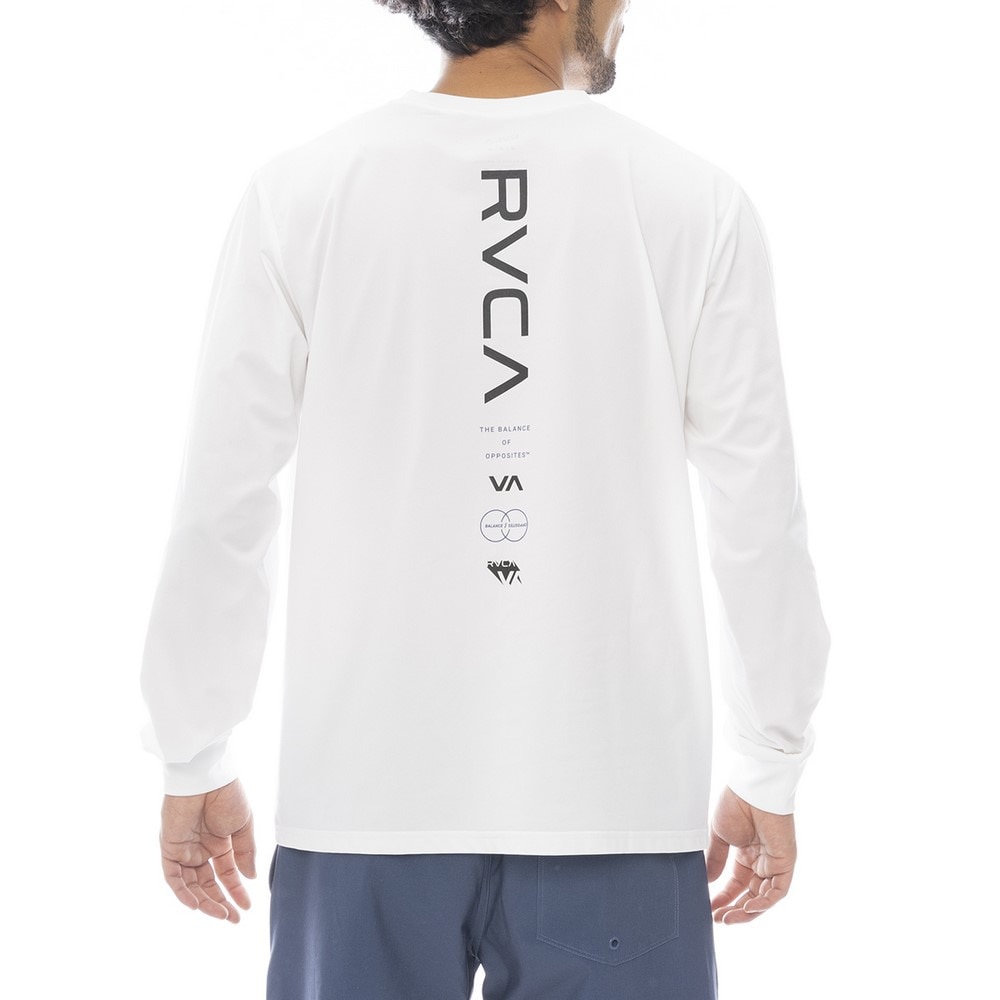 ルーカ（RVCA）（メンズ）ラッシュガード 長袖 ESCAPE SFLT BF041876 WHT