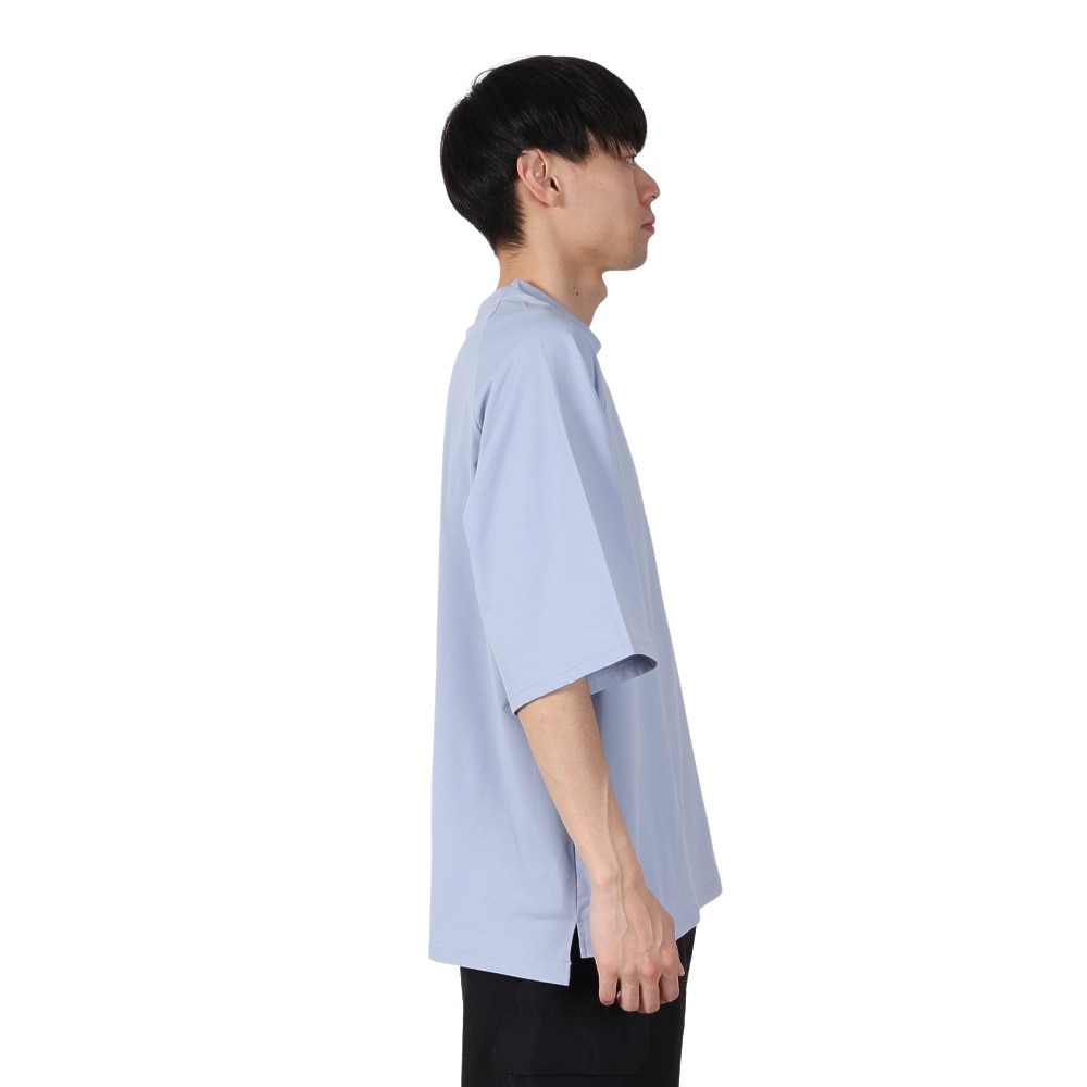 アクア（AQA）（メンズ）ラッシュガード 半袖 遮熱ラッシュ Tシャツ LLサイズ KW-4658 BU LL