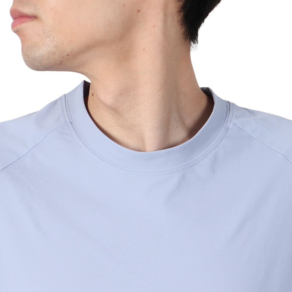 アクア（AQA）（メンズ）ラッシュガード 半袖 遮熱ラッシュ Tシャツ LLサイズ KW-4658 BU LL