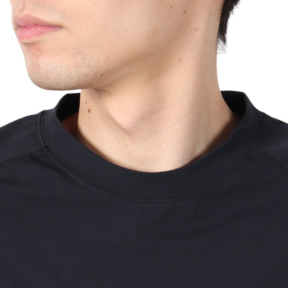 アクア（AQA）（メンズ）遮熱長袖ラッシュ Tシャツ Lサイズ KW-4683 BK L