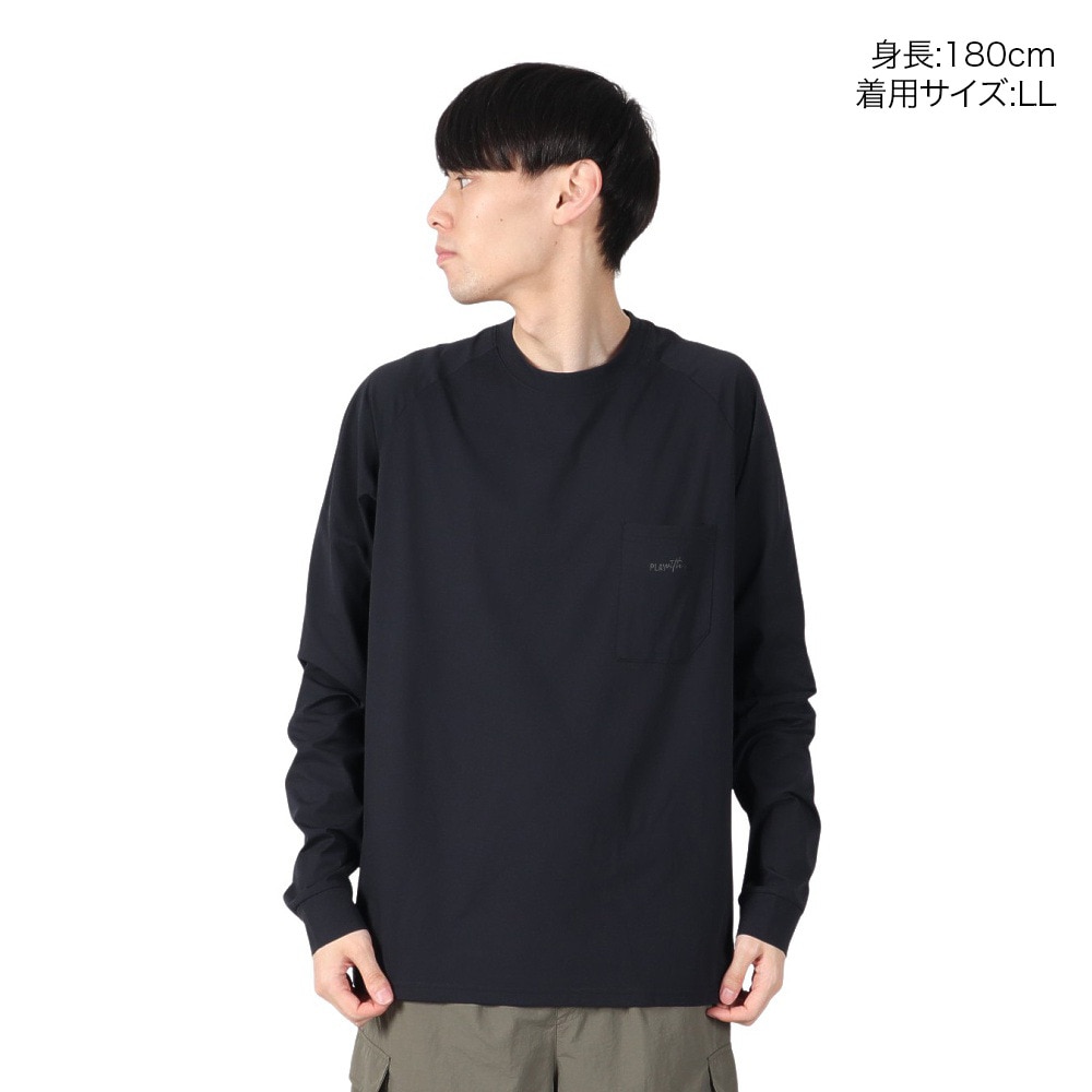 アクア（AQA）（メンズ）遮熱長袖ラッシュ Tシャツ LLサイズ KW-4683 BK LL