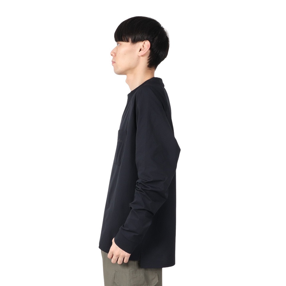 アクア（AQA）（メンズ）遮熱長袖ラッシュ Tシャツ LLサイズ KW-4683 BK LL