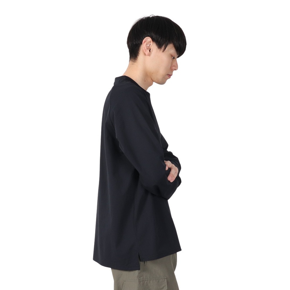アクア（AQA）（メンズ）遮熱長袖ラッシュ Tシャツ LLサイズ KW-4683 BK LL