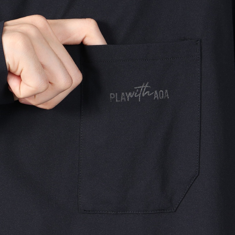 アクア（AQA）（メンズ）遮熱長袖ラッシュ Tシャツ LLサイズ KW-4683 BK LL