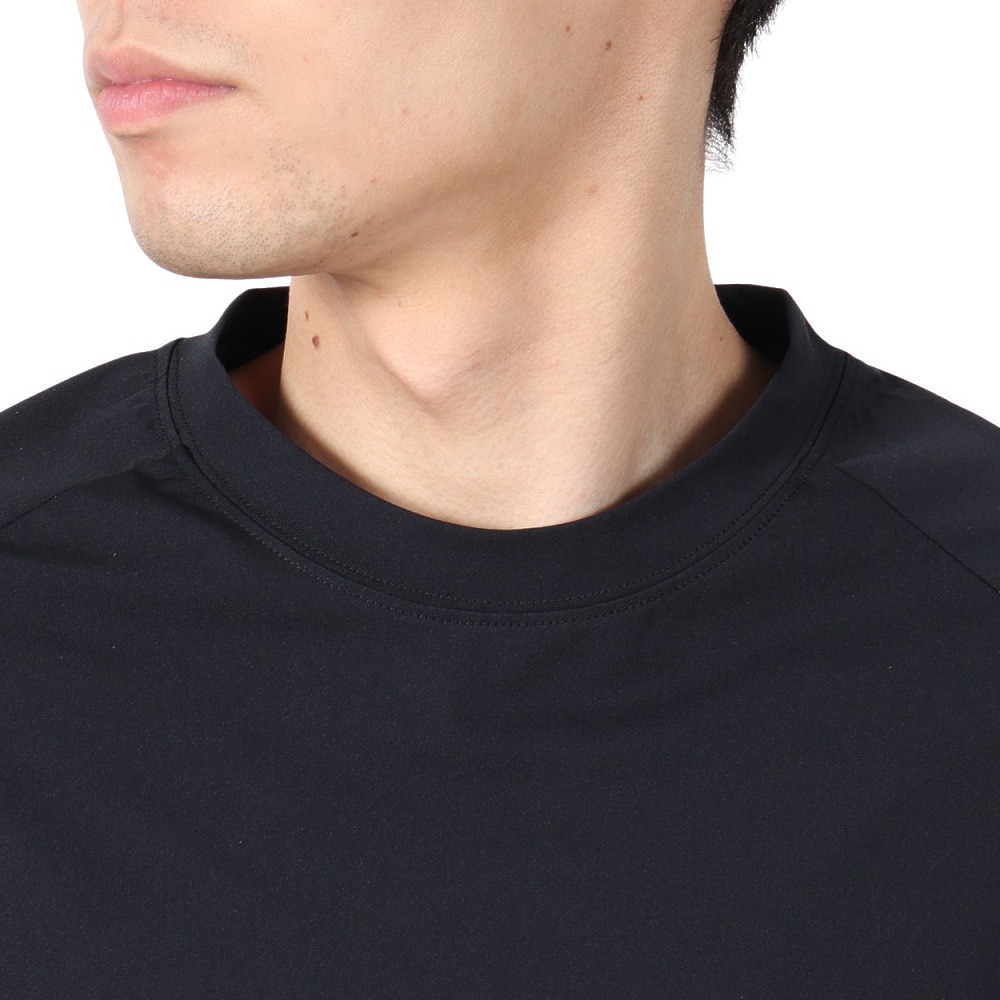 アクア（AQA）（メンズ）遮熱長袖ラッシュ Tシャツ Mサイズ KW-4683 BK M