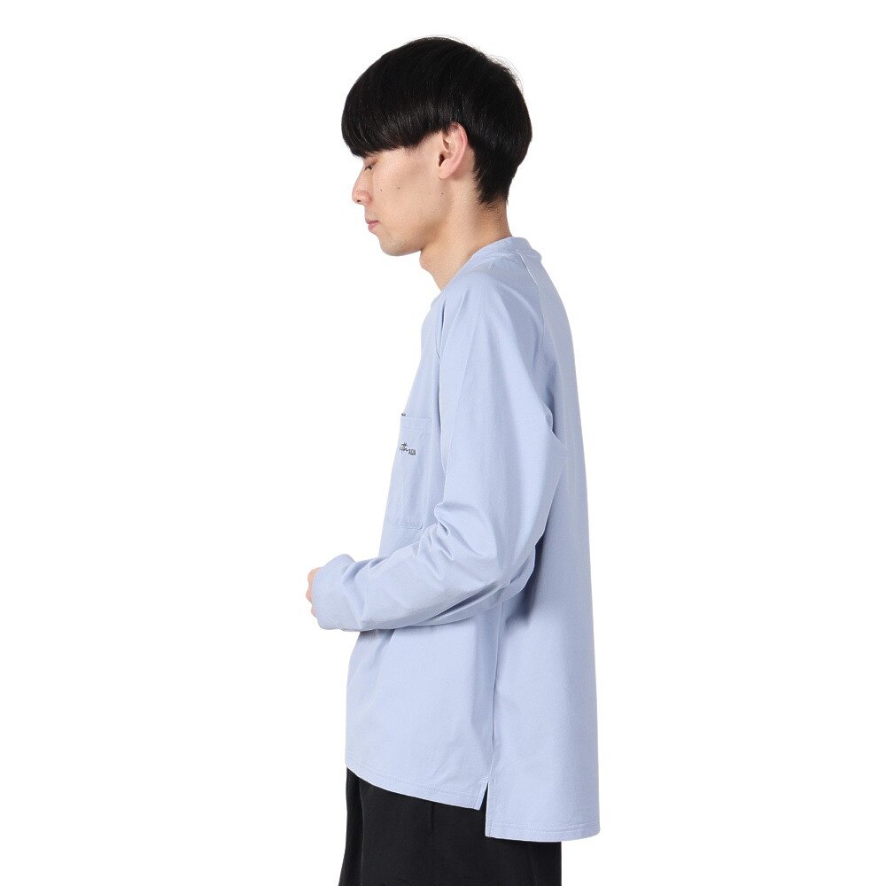 アクア（AQA）（メンズ）遮熱長袖ラッシュ Tシャツ Lサイズ KW-4683 BU L