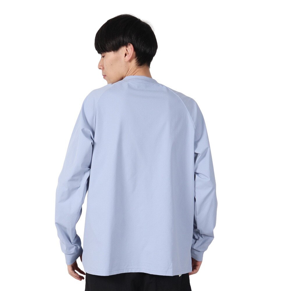 アクア（AQA）（メンズ）遮熱長袖ラッシュ Tシャツ Lサイズ KW-4683 BU L