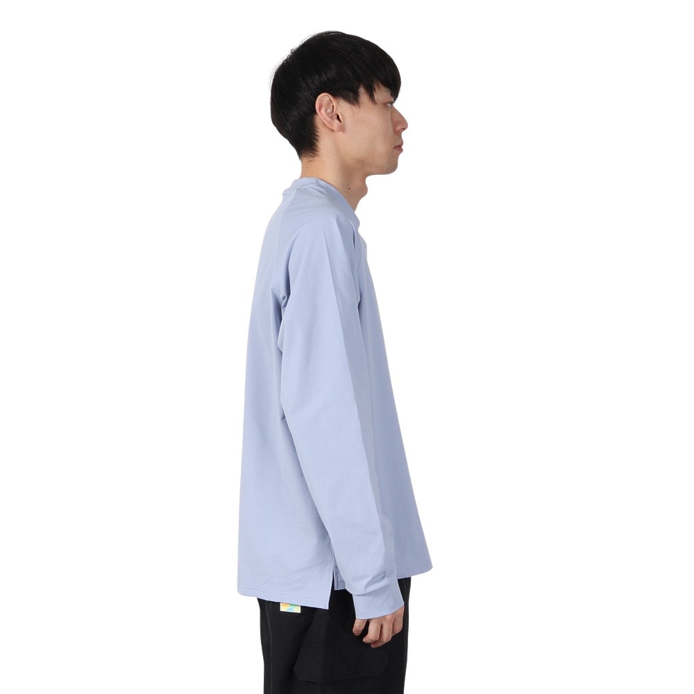 アクア（AQA）（メンズ）遮熱長袖ラッシュ Tシャツ Lサイズ KW-4683 BU L