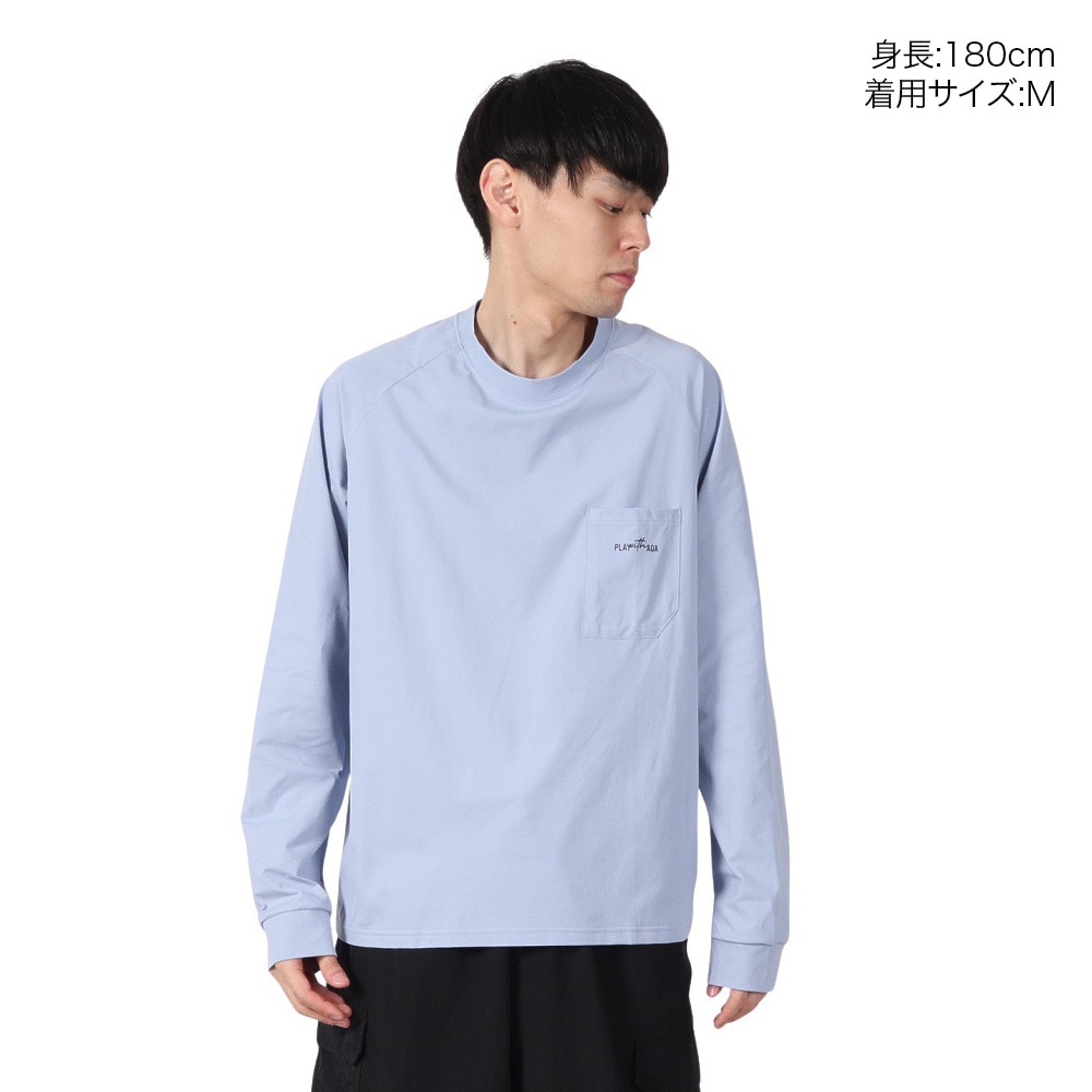 アクア（AQA）（メンズ）遮熱長袖ラッシュ Tシャツ Mサイズ KW-4683 BU M