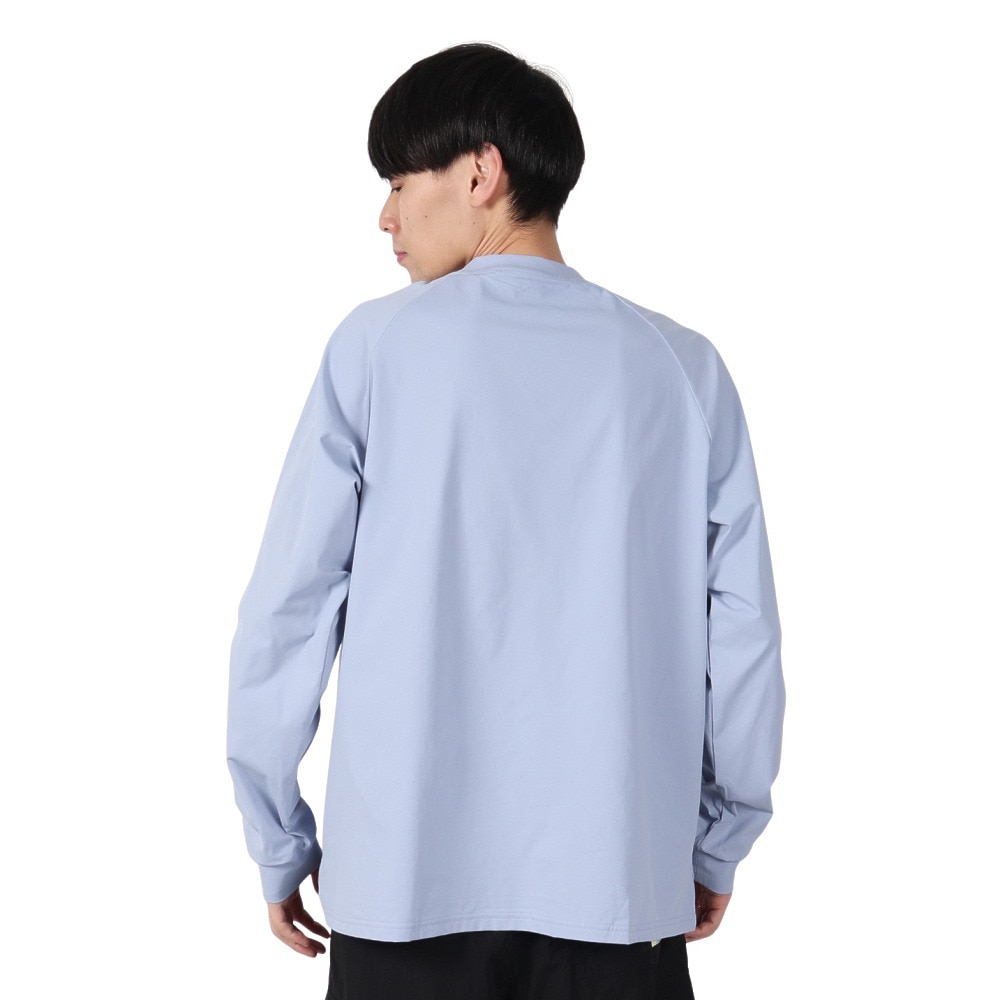 アクア（AQA）（メンズ）遮熱長袖ラッシュ Tシャツ Mサイズ KW-4683 BU M