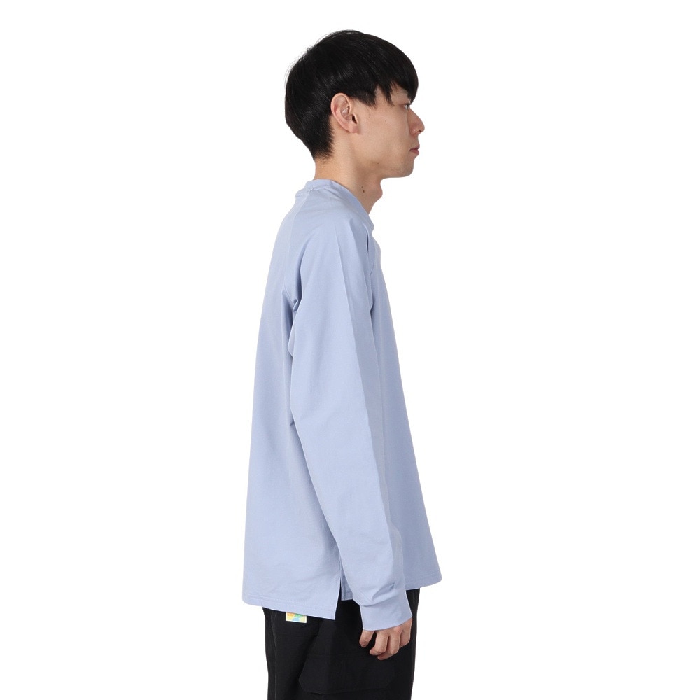 アクア（AQA）（メンズ）遮熱長袖ラッシュ Tシャツ Mサイズ KW-4683 BU M