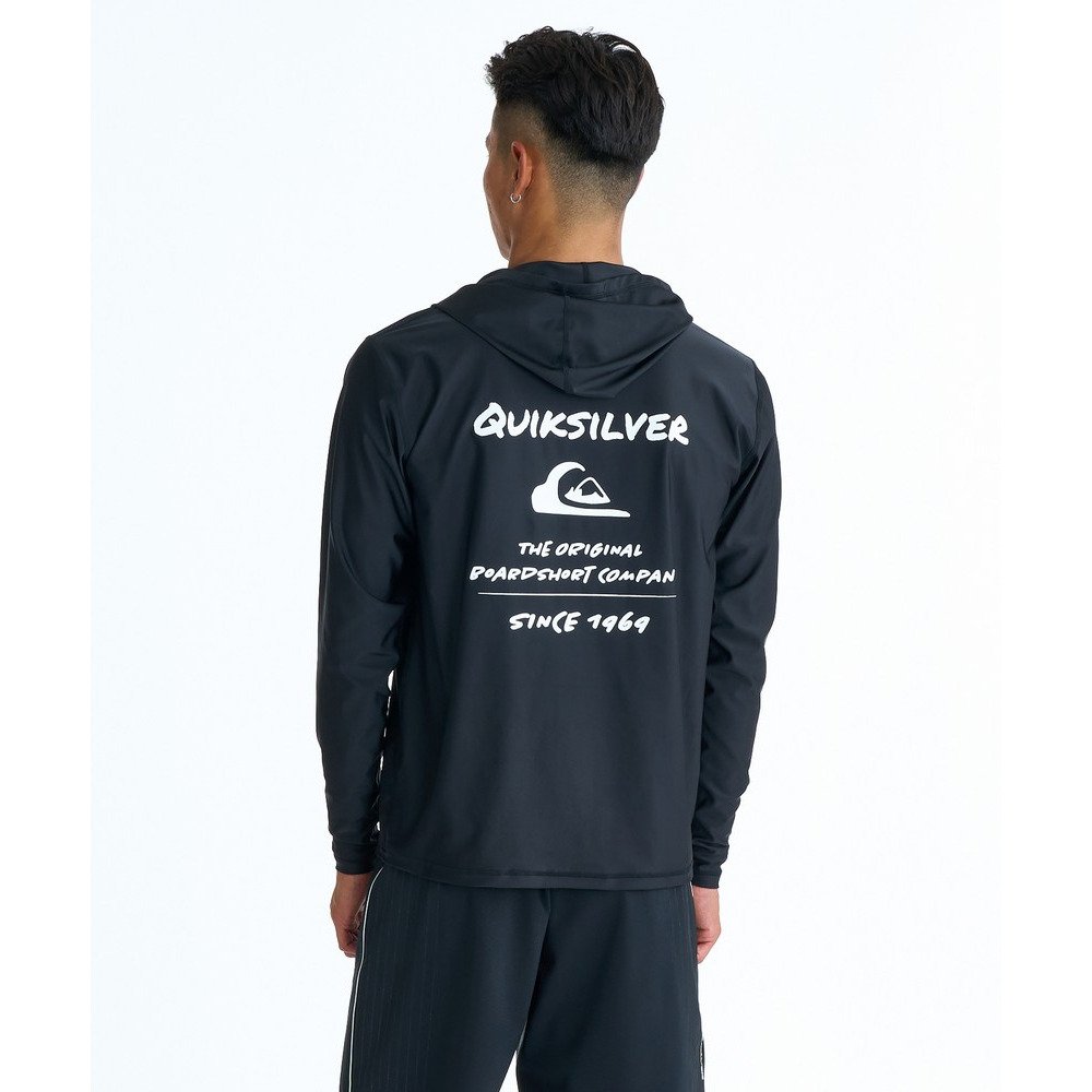 クイックシルバー（Quiksilver）（メンズ）HAND DRAWN HOODIE 長袖ラッシュガード 速乾 26SPQLY261004BLK