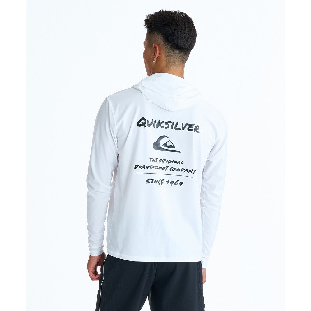 クイックシルバー（Quiksilver）（メンズ）HAND DRAWN HOODIE 長袖ラッシュガード 速乾 26SPQLY261004WHT
