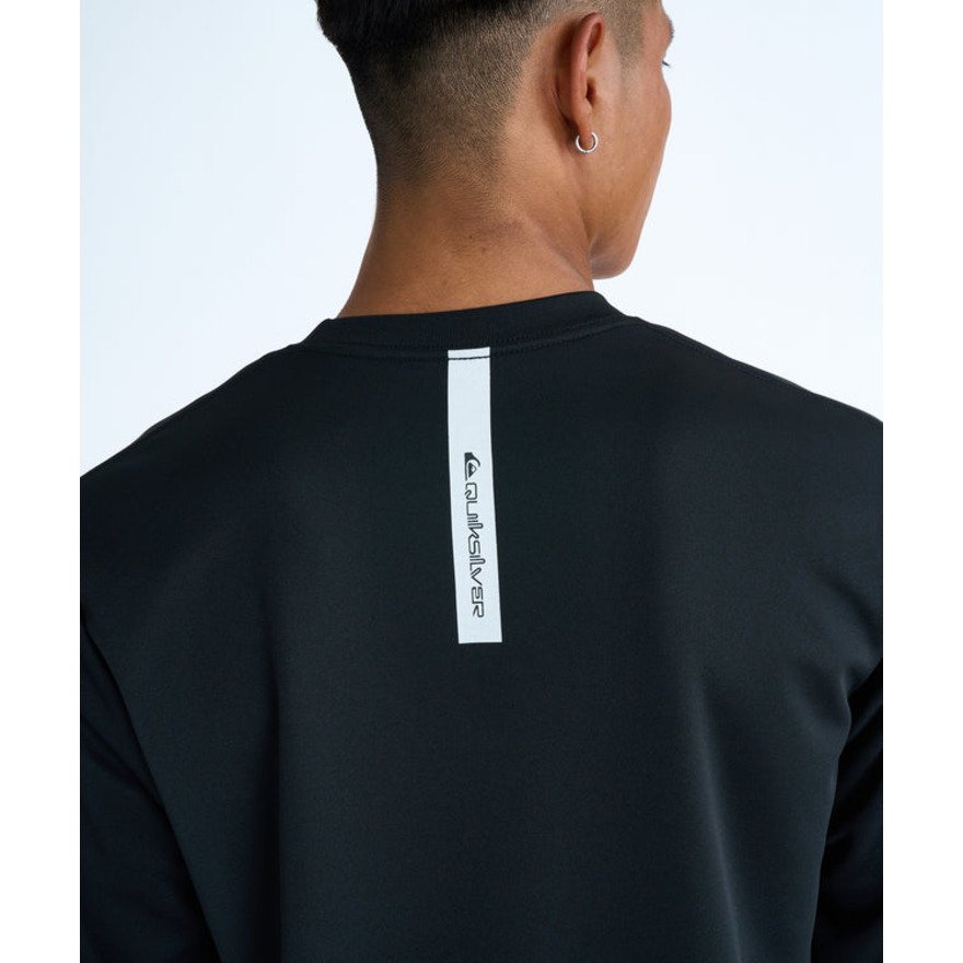 クイックシルバー（Quiksilver）（メンズ、レディース）ラッシュガード COMP ロゴ長袖サーフTシャツ 26SPQLY261013BLK