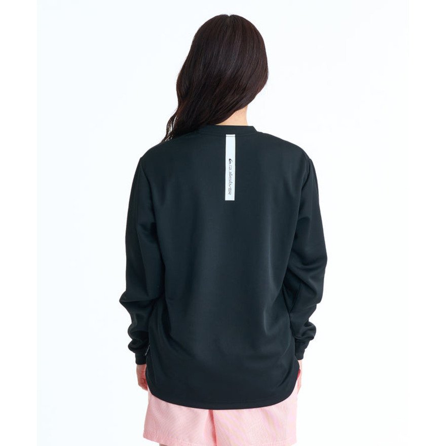 クイックシルバー（Quiksilver）（メンズ、レディース）ラッシュガード COMP ロゴ長袖サーフTシャツ 26SPQLY261013BLK