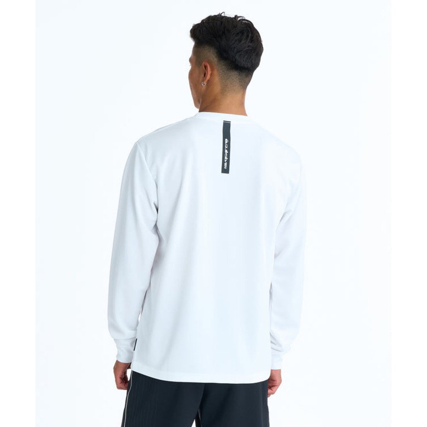 クイックシルバー（Quiksilver）（メンズ、レディース）ラッシュガード COMP ロゴ長袖サーフTシャツ 26SPQLY261013WHT