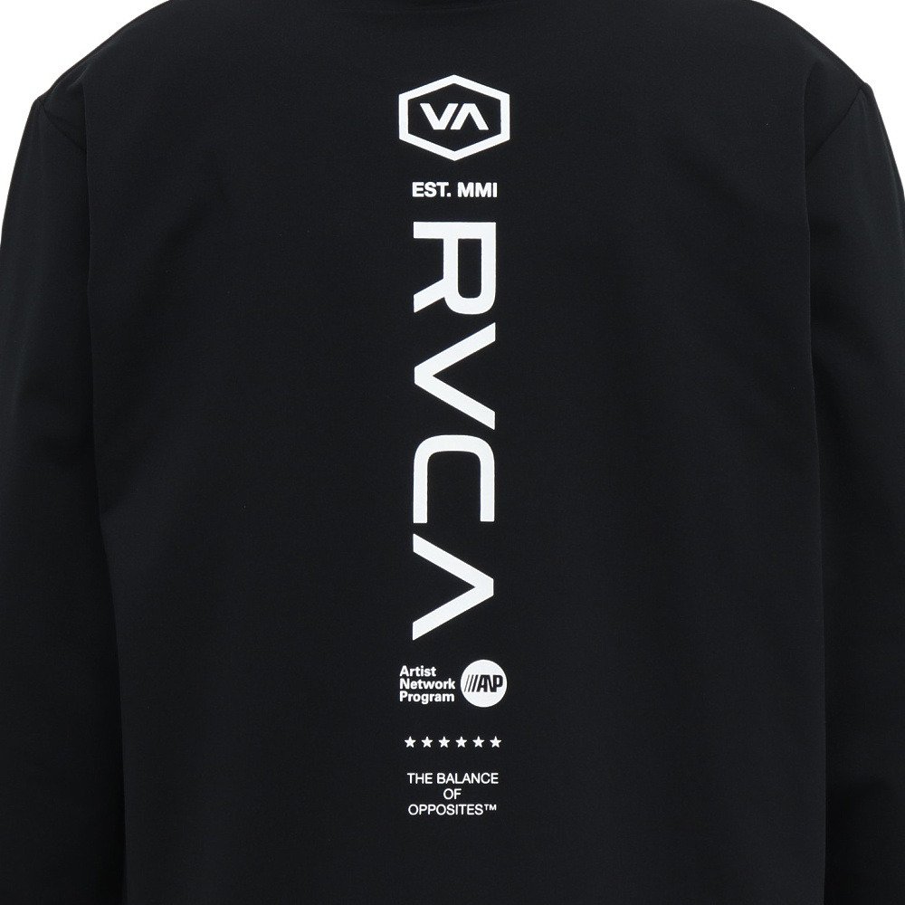 ルーカ（RVCA）（メンズ）ラッシュガード STARIGHT WAY LT サーフ 長袖Tシャツ BG041855 BLK