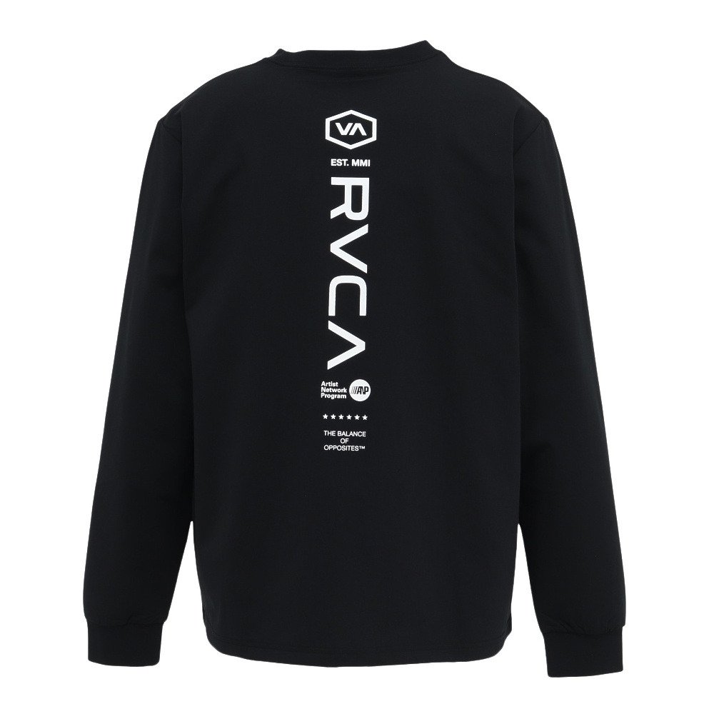 ルーカ（RVCA）（メンズ）ラッシュガード STARIGHT WAY LT サーフ 長袖Tシャツ BG041855 BLK