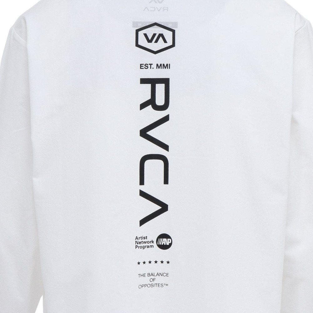 ルーカ（RVCA）（メンズ）ラッシュガード STARIGHT WAY LT サーフ 長袖Tシャツ BG041855 WHT