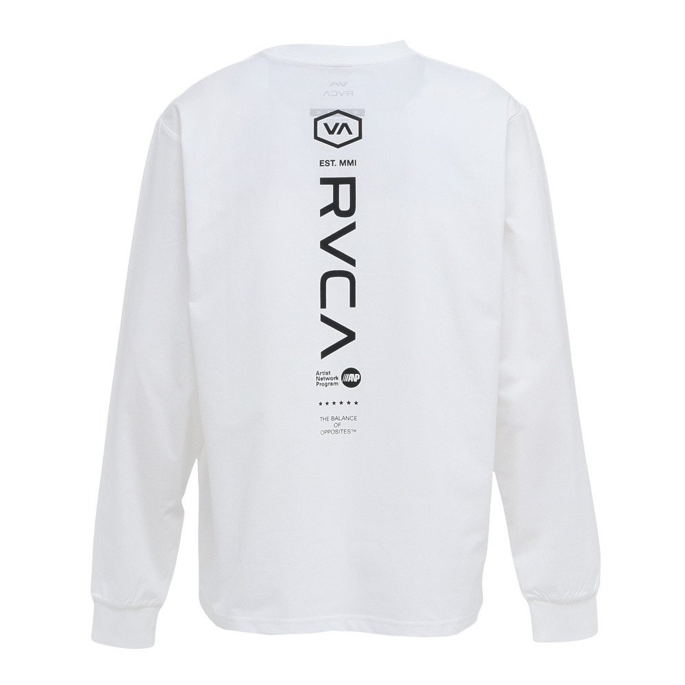 ルーカ（RVCA）（メンズ）ラッシュガード STARIGHT WAY LT サーフ 長袖Tシャツ BG041855 WHT