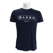 エアボーン（ARBN）（メンズ）ラッシュガード メンズ 半袖BOXロゴ AB99MW1096NVY
