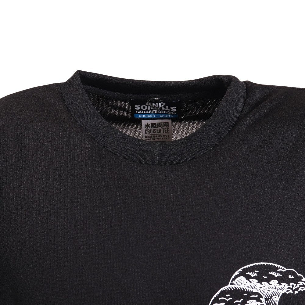 SCOPEDOG236（メンズ）ラッシュガード BEACH CRUISER 半袖Tシャツ ASBCTS1M-BLK