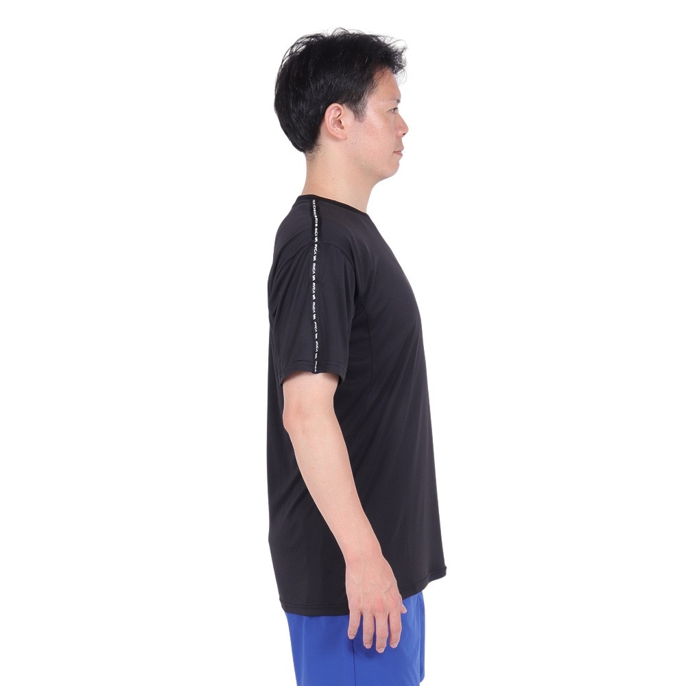 ルーカ（RVCA）（メンズ）ラッシュガード 半袖 Tシャツ 吸汗速乾 UVカット UPF50+ 紫外線対策 アウトドア スポーツ VENT TAPE BD041814 BLK