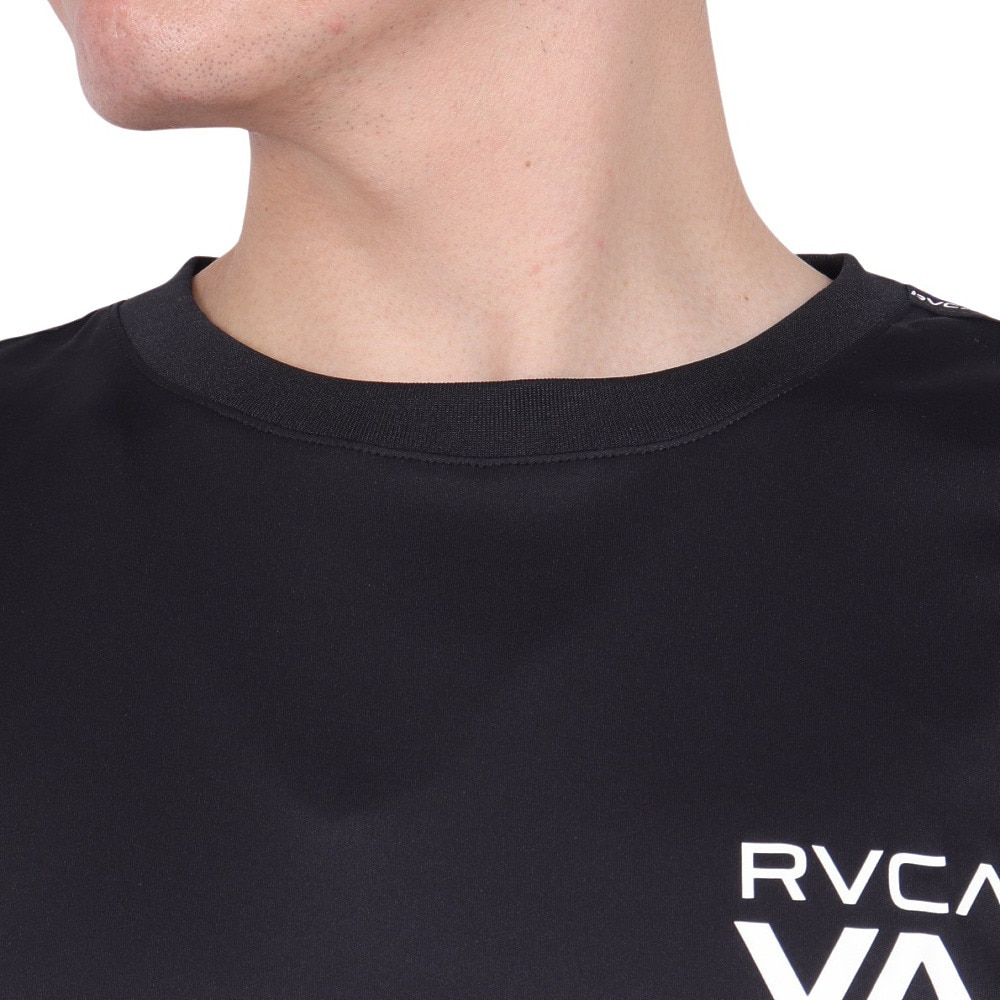 ルーカ（RVCA）（メンズ）ラッシュガード 半袖 Tシャツ 吸汗速乾 UVカット UPF50+ 紫外線対策 アウトドア スポーツ VENT TAPE BD041814 BLK