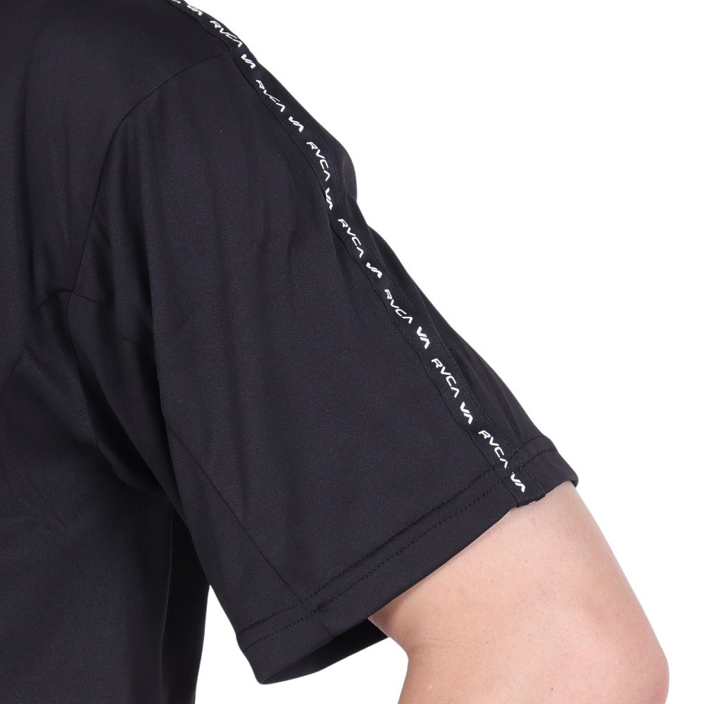 ルーカ（RVCA）（メンズ）ラッシュガード 半袖 Tシャツ 吸汗速乾 UVカット UPF50+ 紫外線対策 アウトドア スポーツ VENT TAPE BD041814 BLK