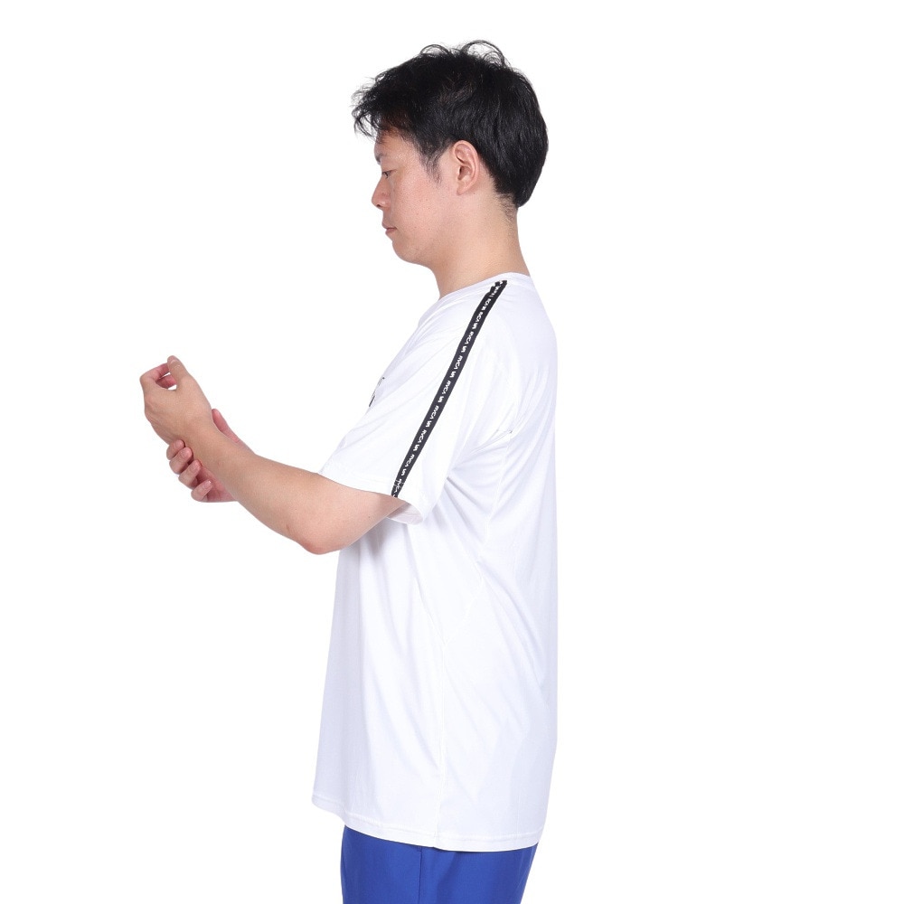 ルーカ（RVCA）（メンズ）ラッシュガード 半袖 Tシャツ 吸汗速乾 UVカット UPF50+ 紫外線対策 アウトドア スポーツ VENT TAPE ST BD041814 WHT