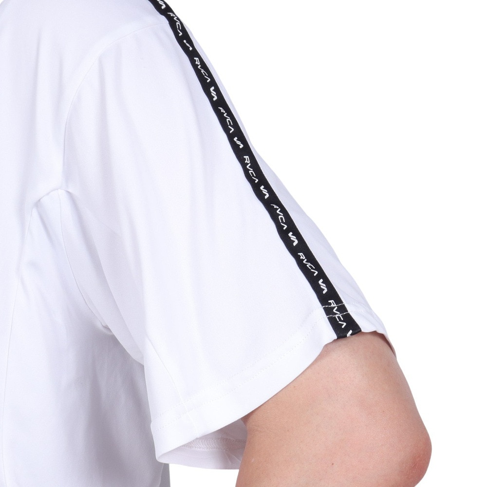 ルーカ（RVCA）（メンズ）ラッシュガード 半袖 Tシャツ 吸汗速乾 UVカット UPF50+ 紫外線対策 アウトドア スポーツ VENT TAPE ST BD041814 WHT